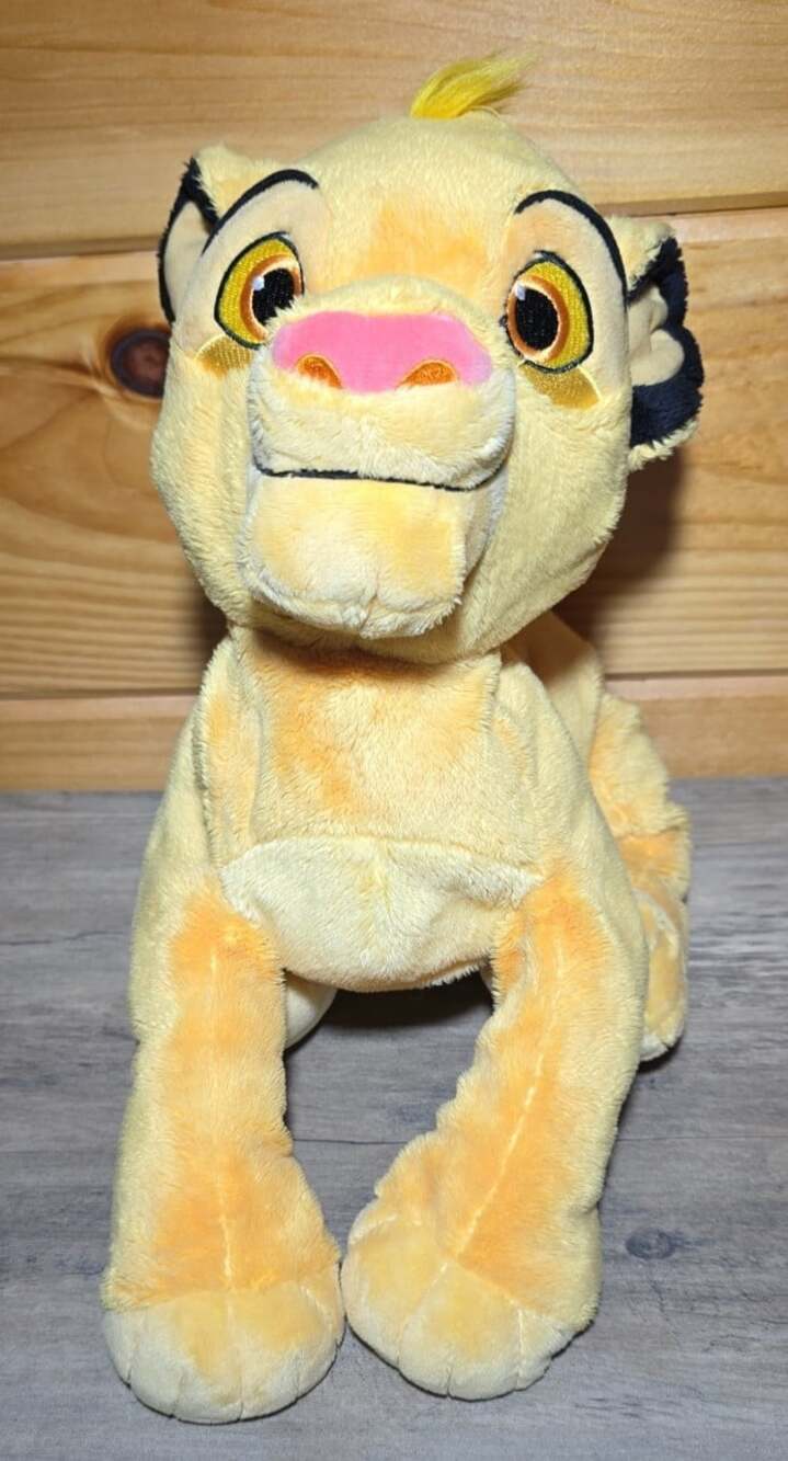 Walt Disney Store Lion King Simba 13' Plush Hugable Floppy Stuffed Animal
